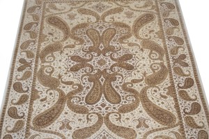 Classic Floral Paisley 6X8 Indo-Tabriz Oriental Rug