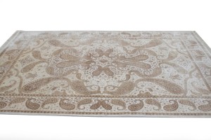 Classic Floral Paisley 6X8 Indo-Tabriz Oriental Rug