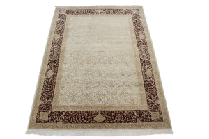 Classic Floral 6'7X9'7 Indo-Tabriz Modern Oriental Rug