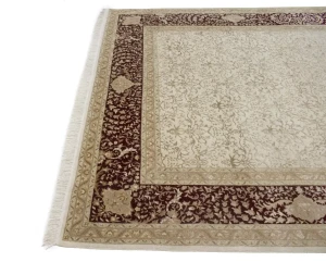 Classic Floral 6'7X9'7 Indo-Tabriz Modern Oriental Rug