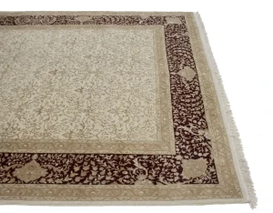 Classic Floral 6'7X9'7 Indo-Tabriz Modern Oriental Rug