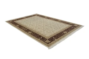 Classic Floral 6'7X9'7 Indo-Tabriz Modern Oriental Rug