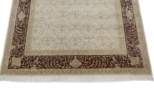 Classic Floral 6'7X9'7 Indo-Tabriz Modern Oriental Rug