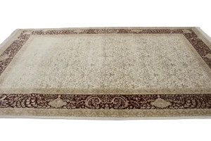 Classic Floral 6'7X9'7 Indo-Tabriz Modern Oriental Rug