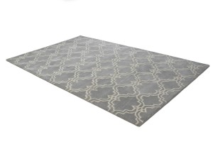 Trellis Stone Grey 5X8 Modern Rug
