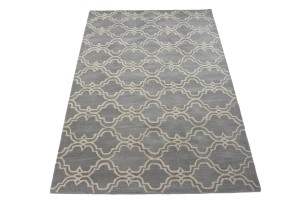Trellis Stone Grey 5X8 Modern Rug