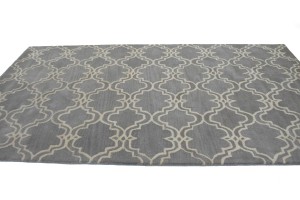 Trellis Stone Grey 5X8 Modern Rug