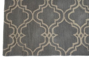Trellis Stone Grey 5X8 Modern Rug