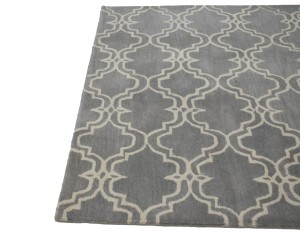Trellis Stone Grey 5X8 Modern Rug