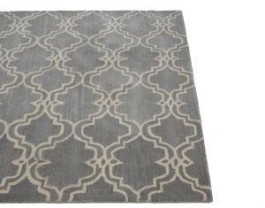 Trellis Stone Grey 5X8 Modern Rug