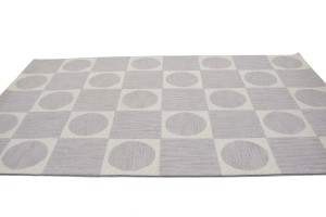Geometric Pastel Lilac 5X8 Modern Rug