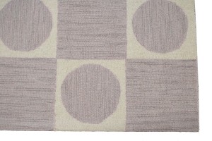 Geometric Pastel Lilac 5X8 Modern Rug