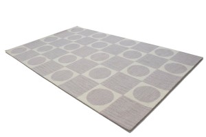 Geometric Pastel Lilac 5X8 Modern Rug