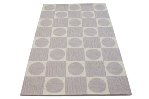 Geometric Pastel Lilac 5X8 Modern Rug
