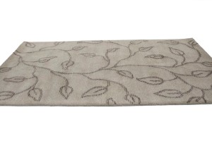 Floral Beige & Brown 5X8 Modern Rug