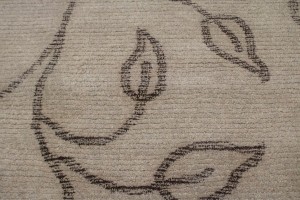 Floral Beige & Brown 5X8 Modern Rug