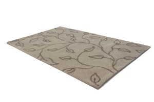 Floral Beige & Brown 5X8 Modern Rug