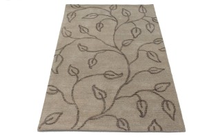 Floral Beige & Brown 5X8 Modern Rug