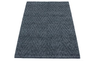 Geometric Handmade 4'7X6'4 Modern Rug