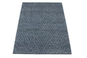 Geometric Handmade 4'7X6'4 Modern Rug