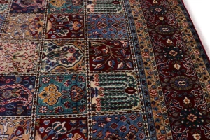 Vintage Red Floral Garden 7X10 Mood Persian Rug