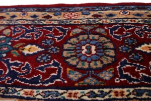Vintage Red Floral Garden 7X10 Mood Persian Rug