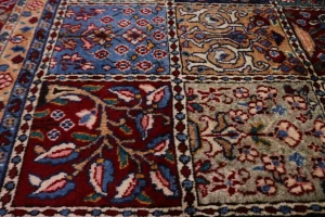 Vintage Red Floral Garden 7X10 Mood Persian Rug