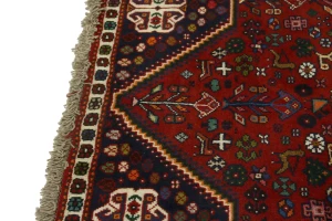 Red Tribal 4X5 Shiraz Persian Rug