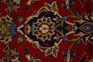 Vintage Red Traditional 10X13 Kashan Persian Rug