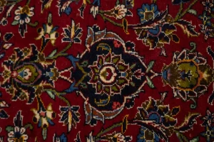 Vintage Red Traditional 10X13 Kashan Persian Rug