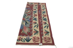 Floral Dhurrie Kilim 6X9 Chinese Style Oriental Rug