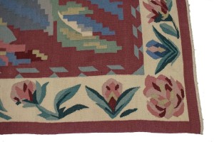 Floral Dhurrie Kilim 6X9 Chinese Style Oriental Rug