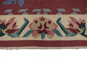 Floral Dhurrie Kilim 6X9 Chinese Style Oriental Rug