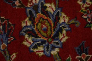 Vintage Red Traditional 10X13 Kashan Persian Rug