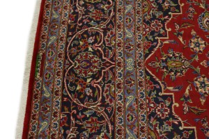 Vintage Red Traditional 10X13 Kashan Persian Rug