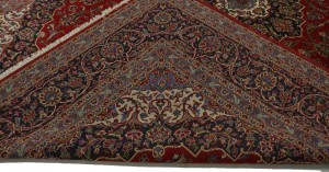 Vintage Red Traditional 10X13 Kashan Persian Rug