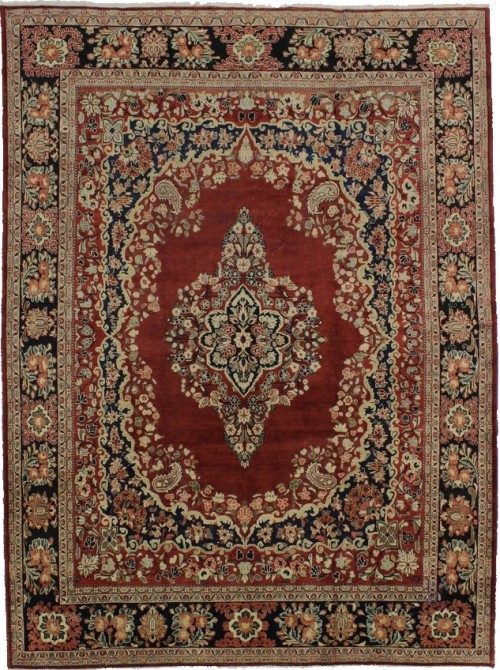 Antique Red Floral Classic 11X14 Mahal Persian Rug