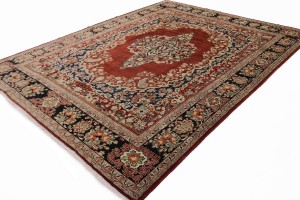 Antique Red Floral Classic 11X14 Mahal Persian Rug