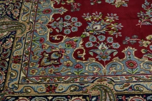 Semi Antique Red Classic 10X13 Kerman Persian Wool Rug