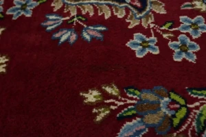 Semi Antique Red Classic 10X13 Kerman Persian Wool Rug