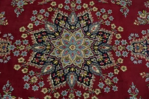 Semi Antique Red Classic 10X13 Kerman Persian Wool Rug
