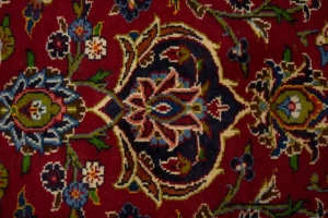 Vintage Red Traditional 10X13 Kashan Persian Rug