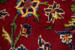 Vintage Red Traditional 10X13 Kashan Persian Rug