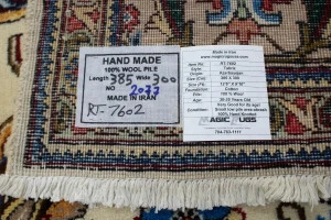 Vintage Cream Floral Classic 10X13 Tabriz Persian Rug