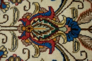 Vintage Cream Floral Classic 10X13 Tabriz Persian Rug