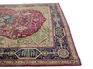 Vintage Red Traditional Pictorial 10X13 Tabriz Persian Rug
