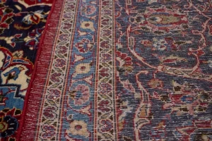 Semi Antique Traditional Red 10X13 Kashan Persian Rug