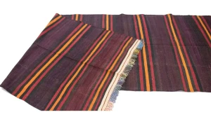 Vintage Multicolored Tribal 4'6X15 Kilim Persian Runner Rug