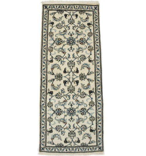 Cream Classic 3X6 Nain Kashmar Persian Runner Rug