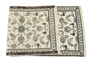 Cream Classic 3X6 Nain Kashmar Persian Runner Rug